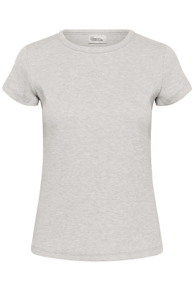 MWMandy Tee Light Grey Melange - 100378 - 10705496 Thumbnail
