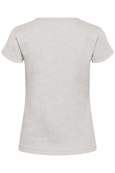 MWMandy Tee Light Grey Melange - 100378 - 10705496 Thumbnail