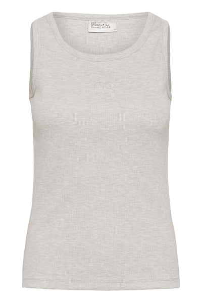 MWMandy Top Light Grey Melange - 100378 - 10705497 Thumbnail