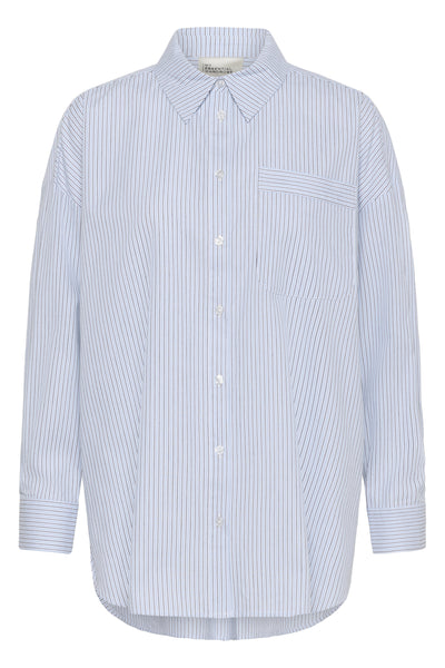 MWFeline Boxy Shirt Cashmere Blue Striped - 109266 - 10705500 Thumbnail