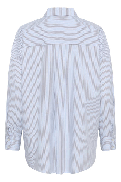 MWFeline Boxy Shirt Cashmere Blue Striped - 109266 - 10705500 Thumbnail