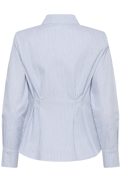 MWFeline Shaped Shirt Cashmere Blue Striped - 109266 - 10705512 Thumbnail