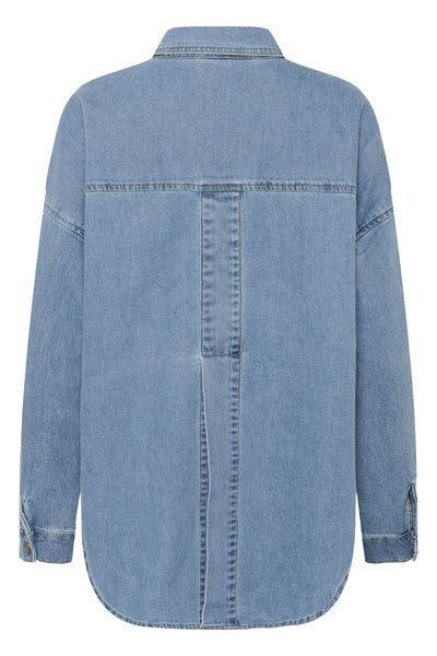 MWSunna 115 Boxy Shirt Medium Blue Wash - 100053 - 10705513 Thumbnail