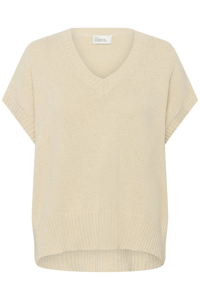 MWDiva V-Neck Knit Vest Brown Rice - 131105 - 10705514 Thumbnail