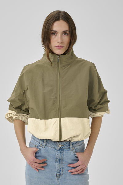 MWQuinn Track Jacket Capers W. Brown Rise - 109359 - 10705518 Thumbnail