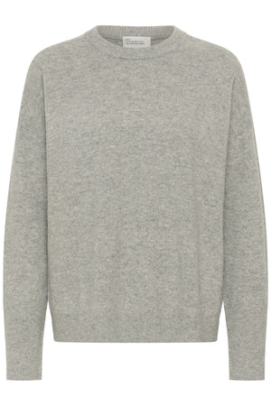 11 THE KNIT CREWNECK Light Grey Melange - 100378 - 10705549