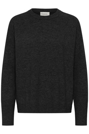 11 THE KNIT CREWNECK Dark Grey Melange - 100379 - 10705549