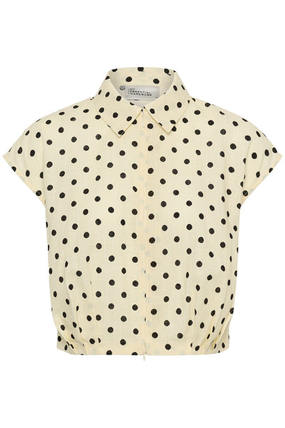 MWNada Short Shirt Lemon Icing W. Dots - 109463 - 10705557 Thumbnail