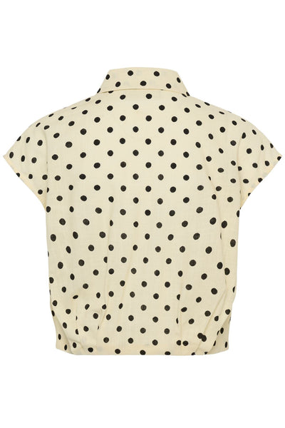 MWNada Short Shirt Lemon Icing W. Dots - 109463 - 10705557 Thumbnail