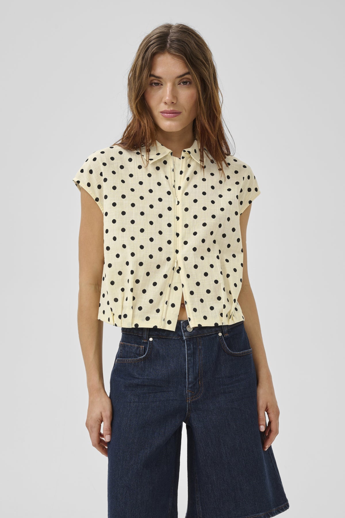 MWNada Short Shirt Lemon Icing W. Dots - 109463 - 10705557