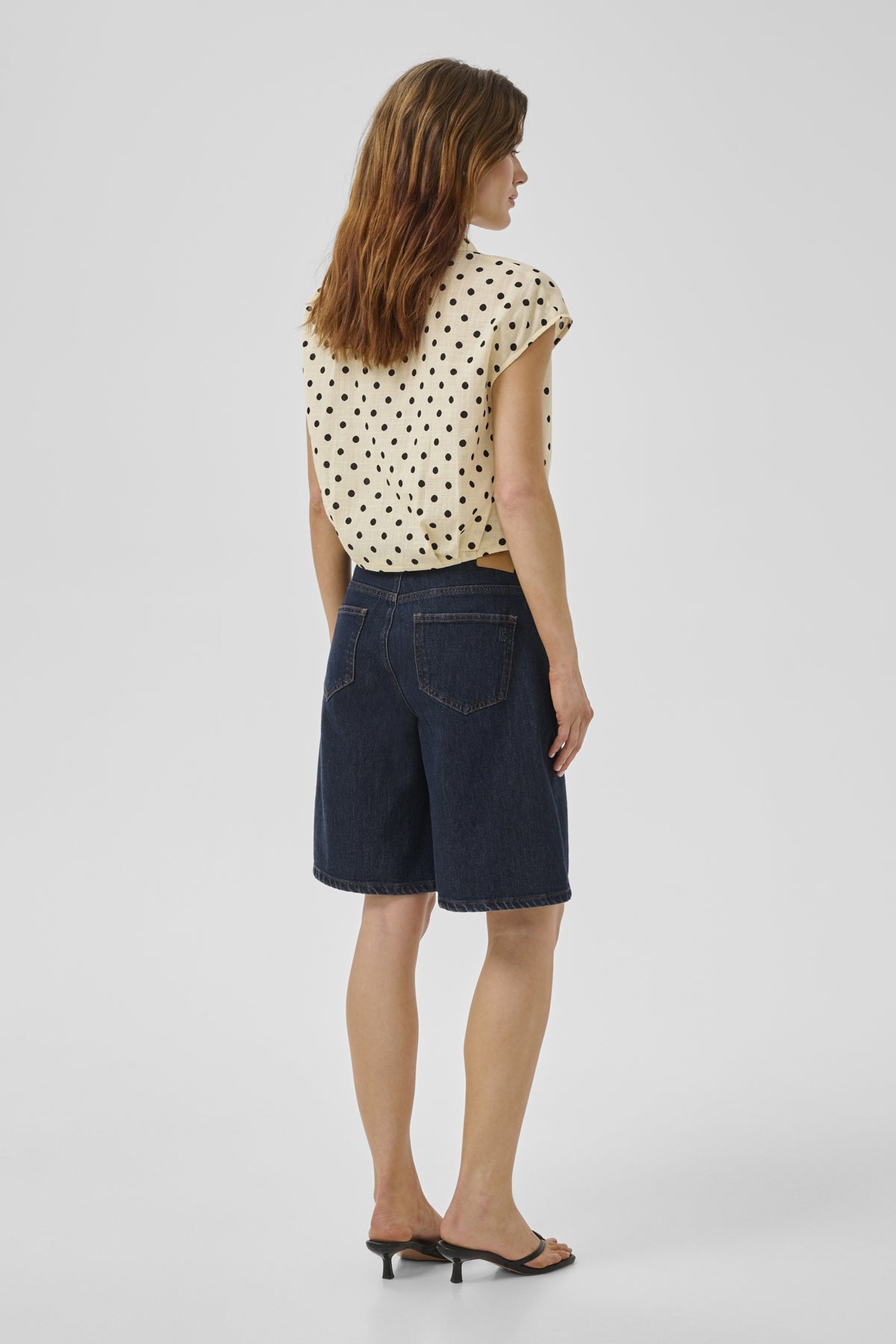 MWZita 139 High X-Wide Shorts Dark Blue Un-Wash - 100067 - 10705565