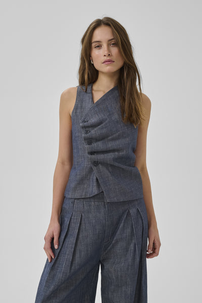 MWDazzie Top Dark Blue Wash - 100061 - 10705582 Thumbnail
