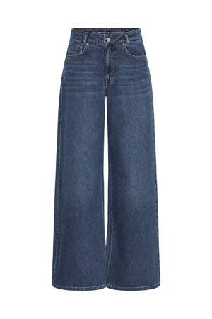 Jeans Wide MWNida 139 Dark Blue Retro Wash - 100062 - 10705634