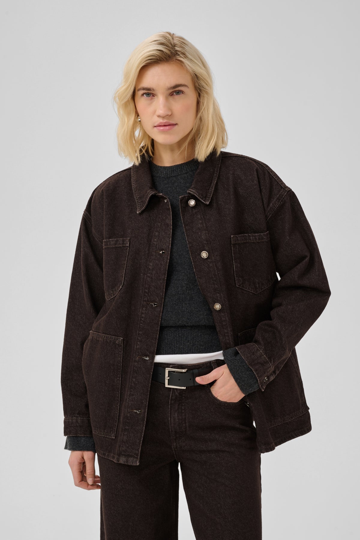 Denim Jacket MWUma 188 Dark Brown Wash - 109758 - 10705636