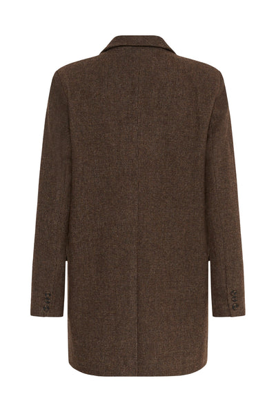 MWCleo Blazer Dark Brown Check - 109915 - 10705689 Thumbnail