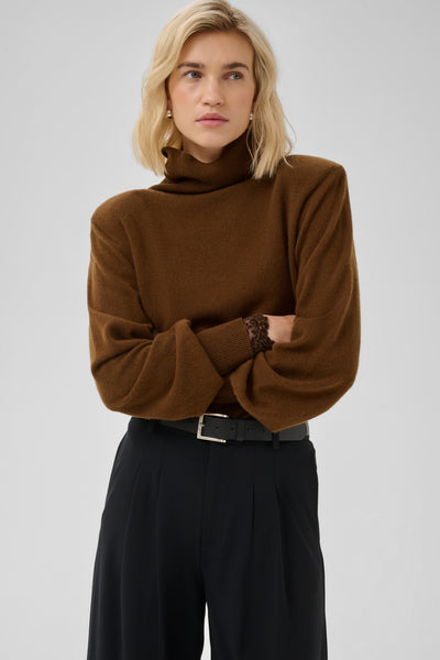 MWJola Rollneck Pullover Bison - 181027 - 10705699 Thumbnail