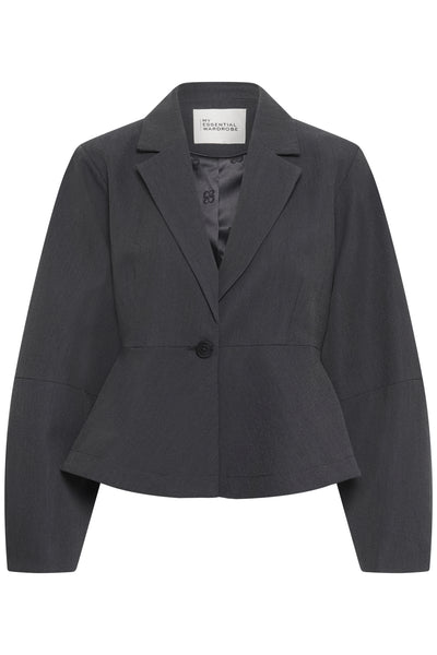 MWEvie Shaped Blazer Dark Grey Melange - 100379 - 10705705 Thumbnail