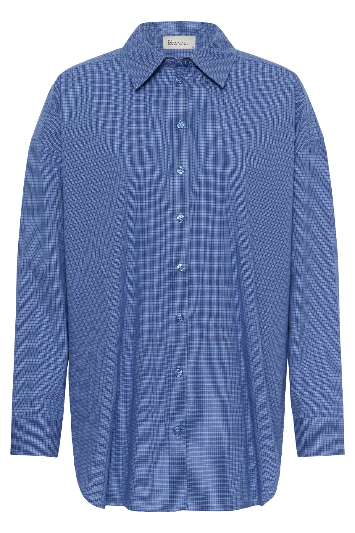 MWIlse Boxy Shirt Clear Blue Check - 109861 - 10705802