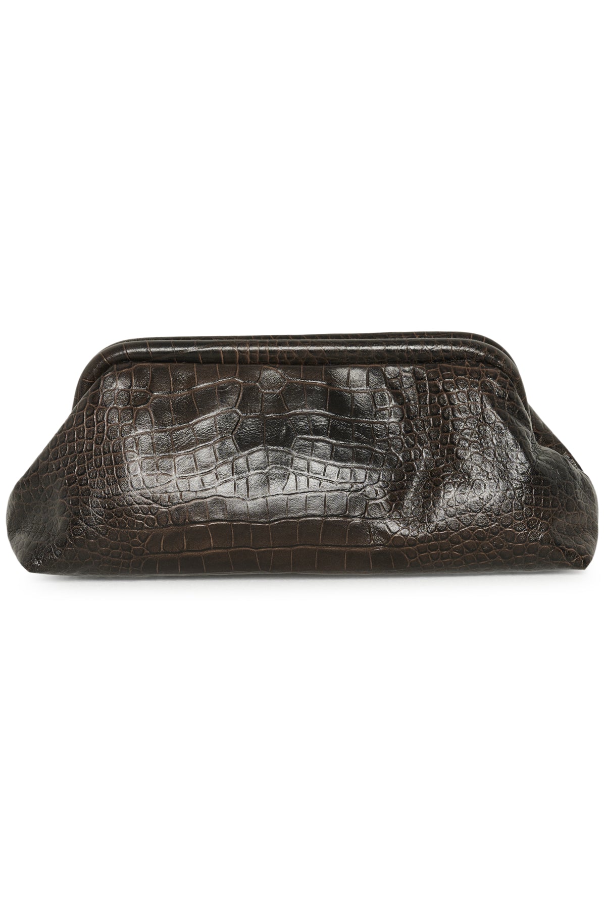 MWElijah Leather Clutch Two Toned brown Croco - 100021 - 10705815