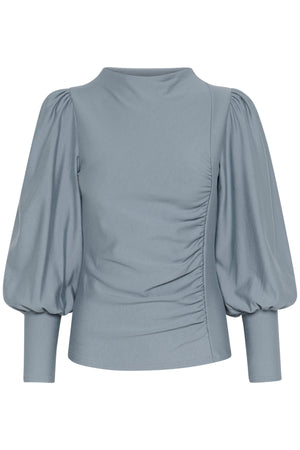 RifaGZ puff blouse Grey blue - 10904986