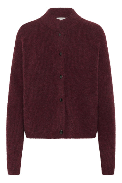 AlphaGZ short cardigan Blood Red mélange - 10906463 Thumbnail