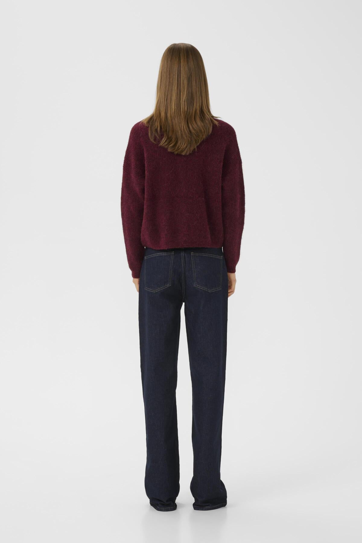 AlphaGZ short cardigan Blood Red mélange - 10906463