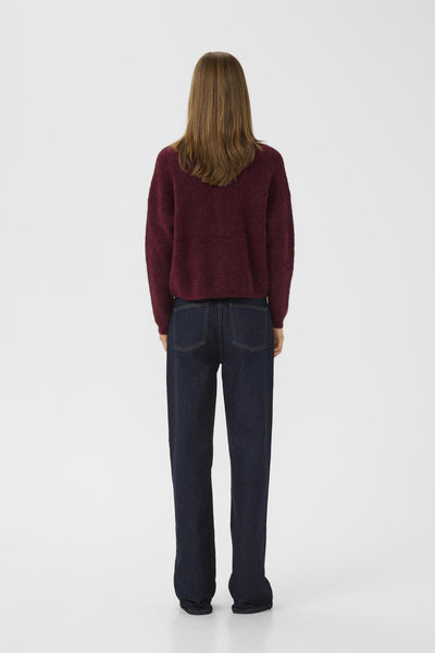 AlphaGZ short cardigan Blood Red mélange - 10906463 Thumbnail