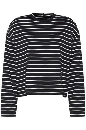 SibaGZ stripe top Black white stripe - 10909341