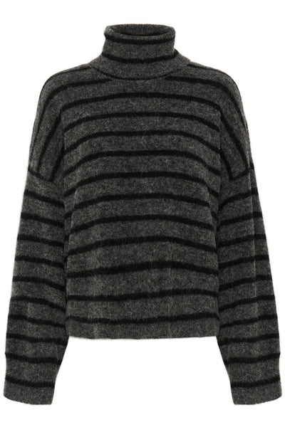 AlphaGZ rollneck striped NOOS Charcoal Black striped - 10909345 Thumbnail