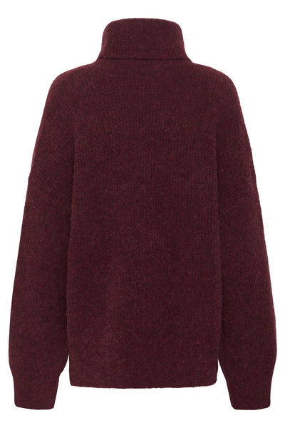 AlphaGZ rollneck Blood Red mélange - 10909446 Thumbnail