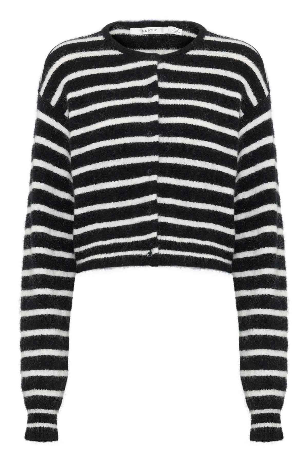 DebbieGZ short cardigan Black/White striped - 106343 - 10909449