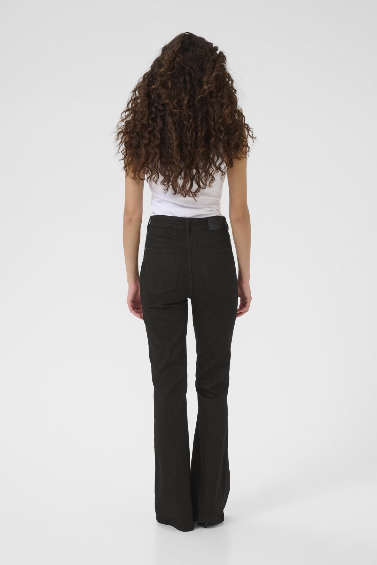 RivylinaGZ flared HW jeans NOO Black Washed - 10909658