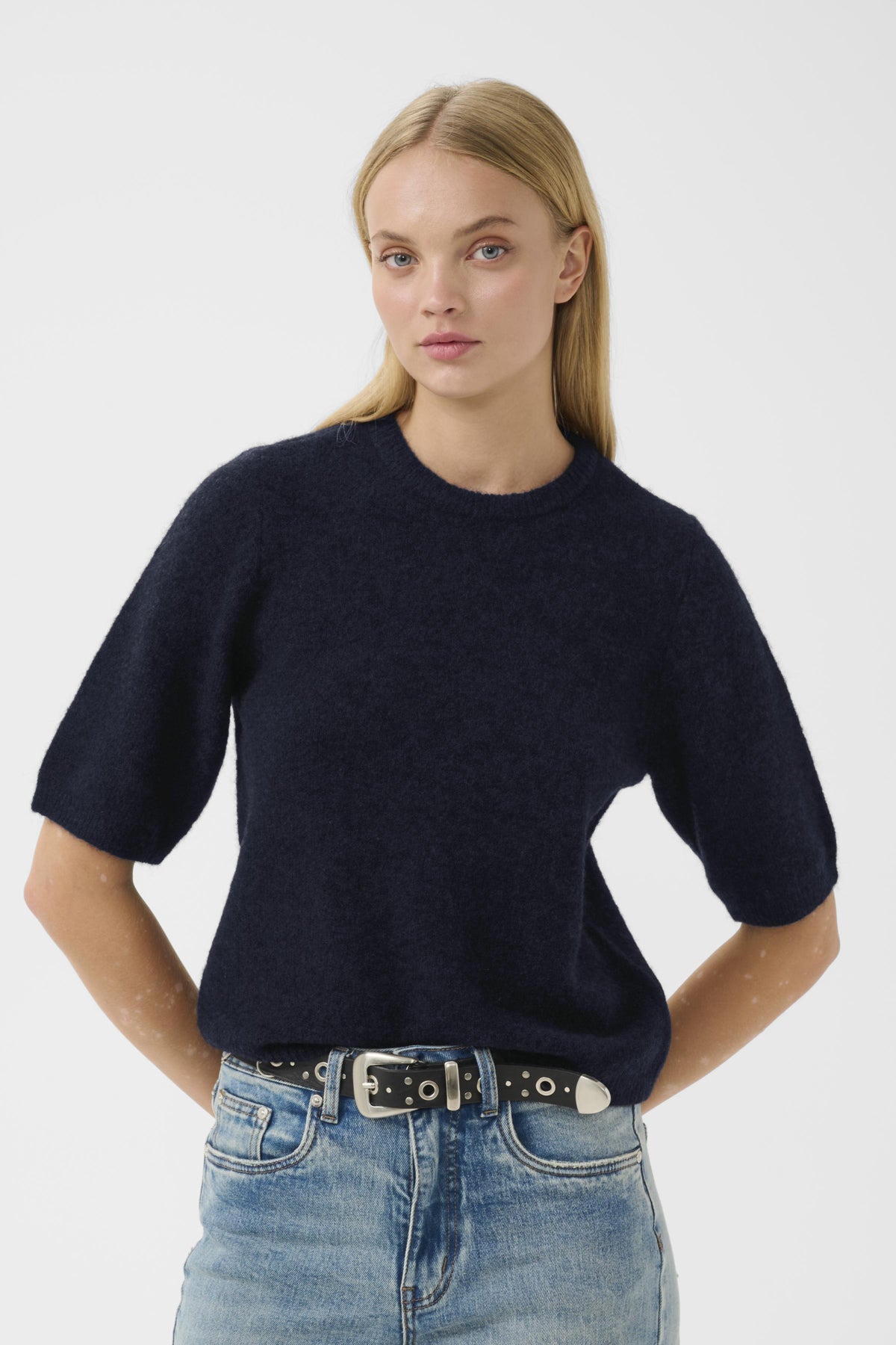 AlphaGZ ss tee NOOS Navy melange - 101095 - 10909815