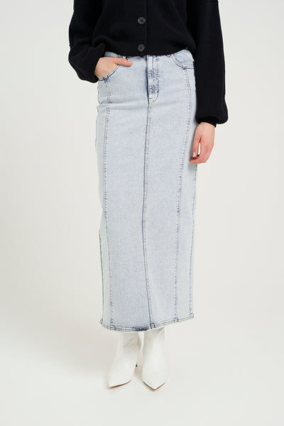 TilliaGZ long skirt NOOS Light blue washed - 10909826 Thumbnail