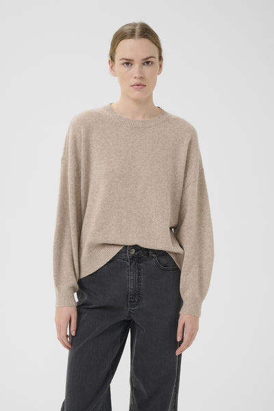 CasiaGZ pullover NOOS Light Weight Beige Melange Thumbnail