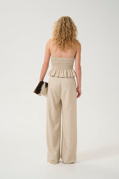 GZdecy MW pants Light Sand Melange - 10909871 Thumbnail