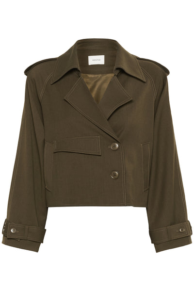 GZedina short jacket Dark Beech - 10909879 Thumbnail