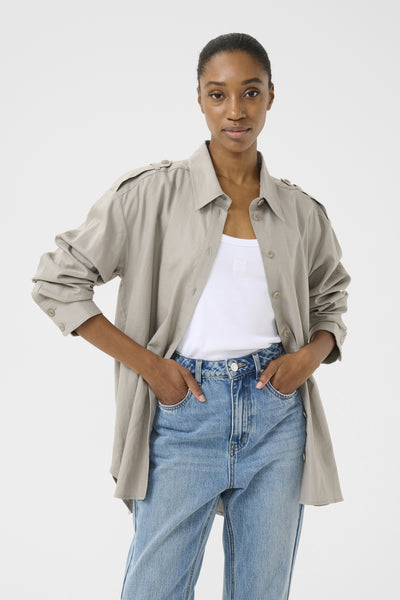 GZliane linen shirt Rock ridge - 10909908 Thumbnail