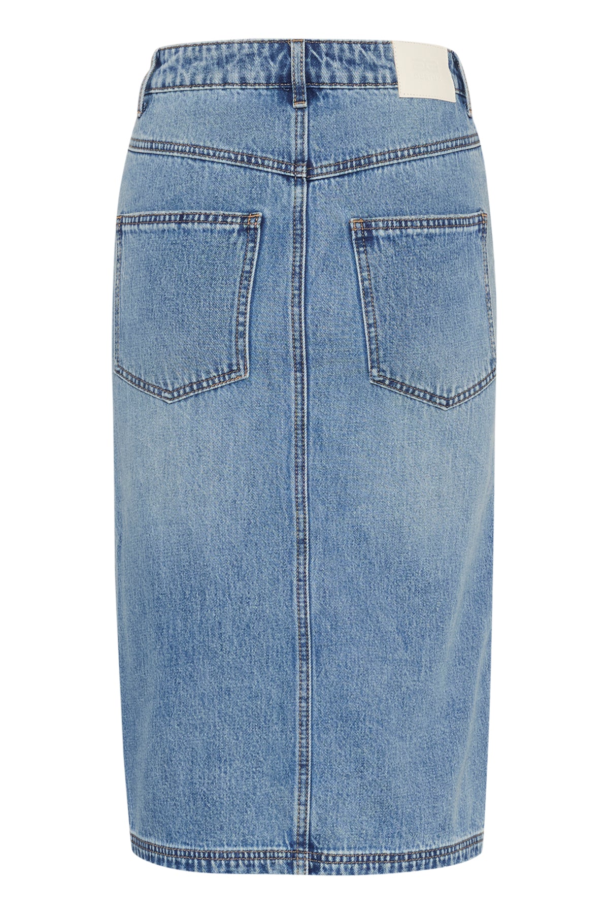 GZlayza pencil skirt Mid blue vintage wash - 10909944