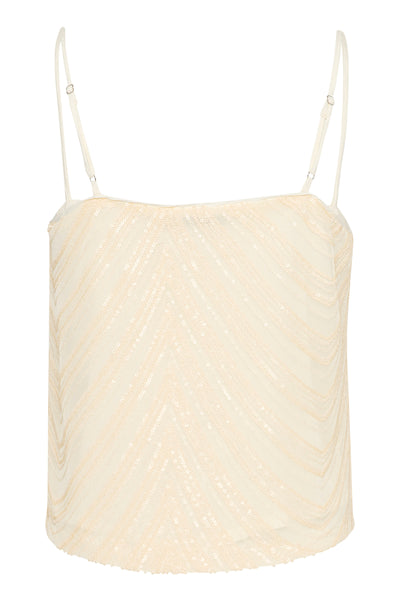 GZglira top Butter Yellow sequins - 10909954 Thumbnail