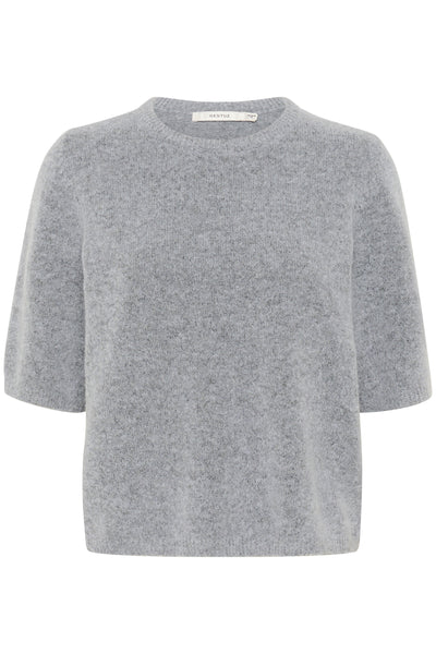 GZalpha ss tee Pearl Blue Melange - 10909996 Thumbnail