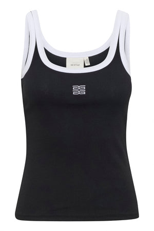 GZdrew contrast logo top Black