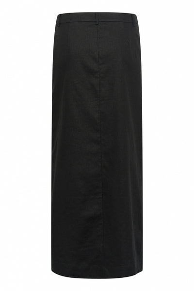 GZizza linen MW skirt Black Thumbnail