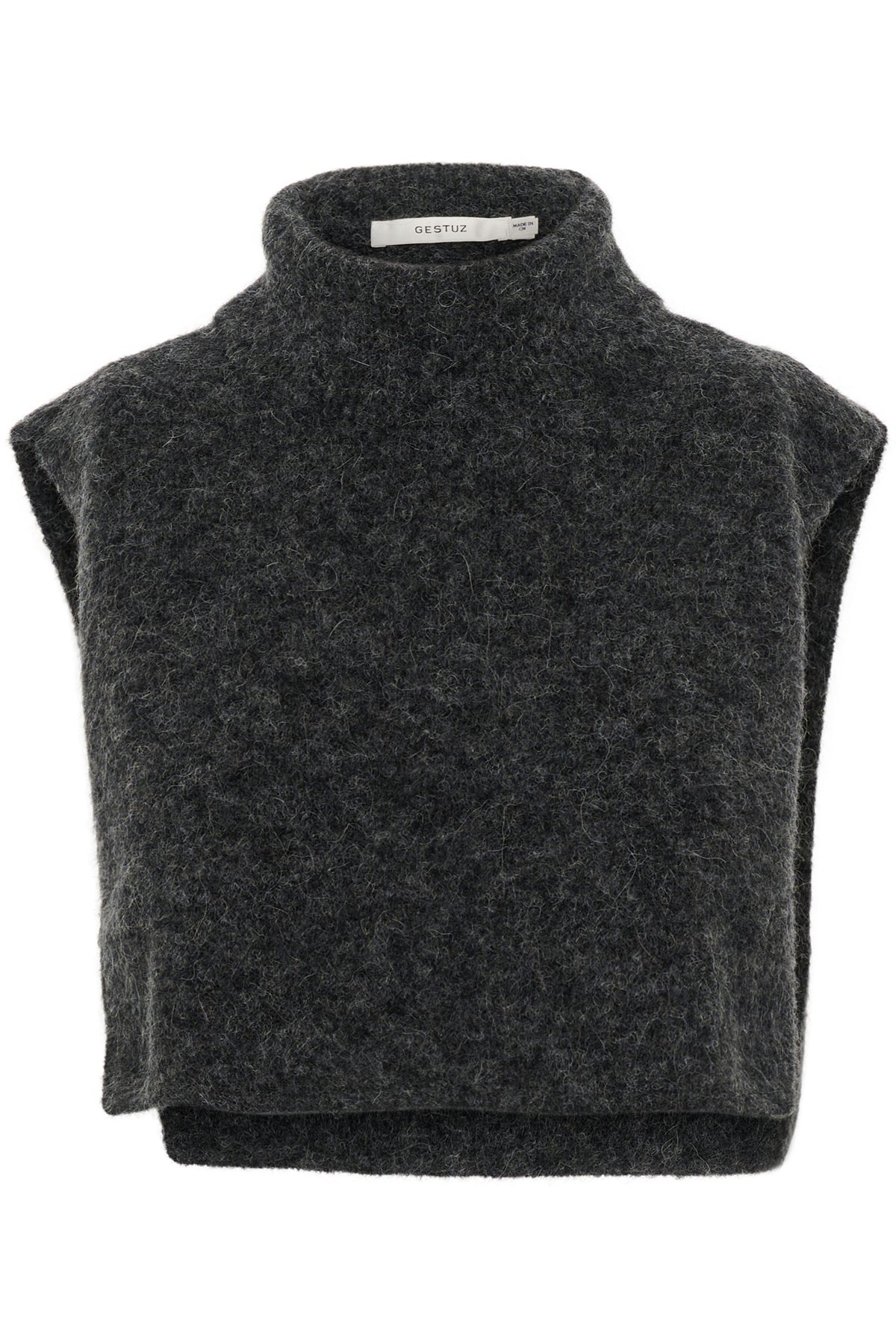 GZalpha open-side rollneck Charcoal Melange - 10910452