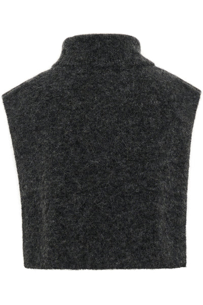 GZalpha open-side rollneck Charcoal Melange - 10910452 Thumbnail