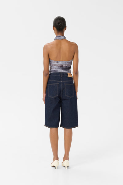 GZsummer HW long shorts Unwashed denim - 10910456 Thumbnail