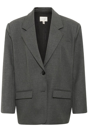 GZpaula melange OZ blazer NOOS Dark grey melange - 10910493