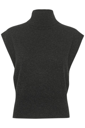 GZmanzi waistcoat Deep Graphite Melange - 10910532