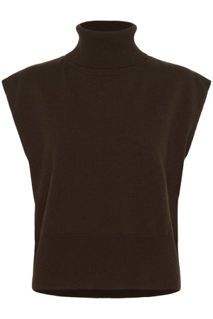 GZmanzi waistcoat Deep burnt brown - 10910532