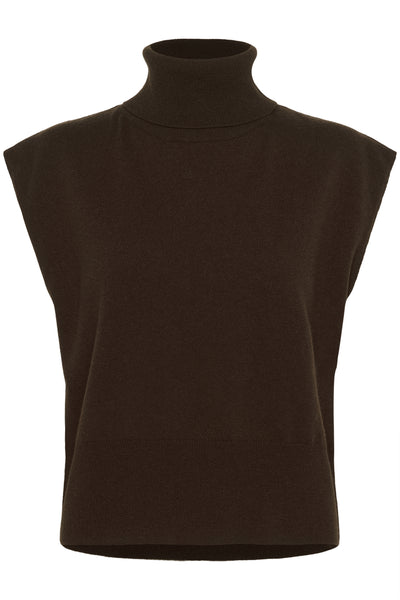 GZmanzi waistcoat Deep burnt brown - 10910532 Thumbnail